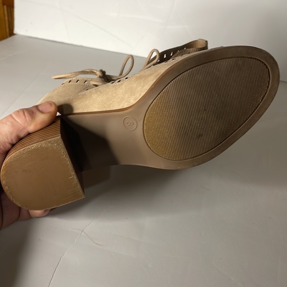 Mossimo Supply Compnay Open Toe Wedged Heels Womens size 8 Cute Casual Summer - Picture 6 of 6